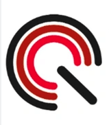 Orange icon of a customer service representative wearing a headset and tie.