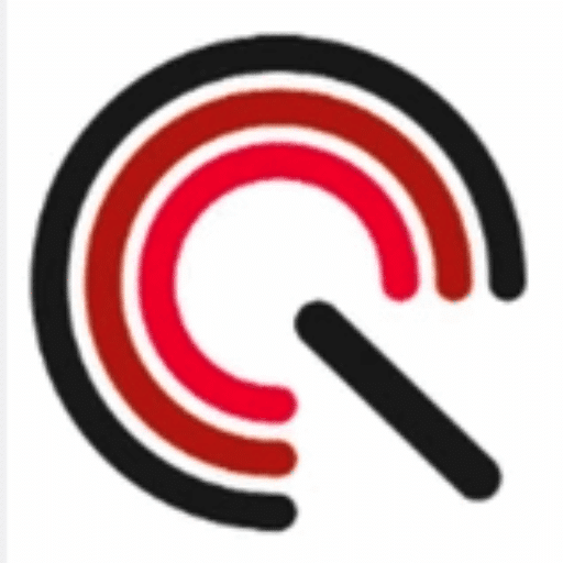 Orange icon of a customer service representative wearing a headset and tie.