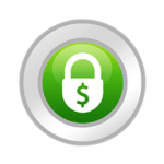 Green double quotation mark icon, stylized and facing downward